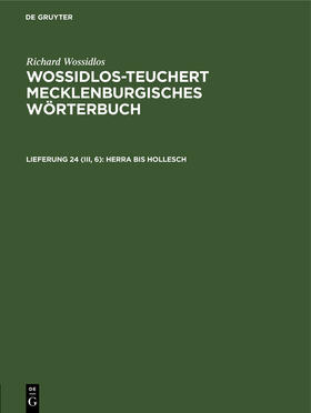  Herra bis Hollesch | Buch |  Sack Fachmedien