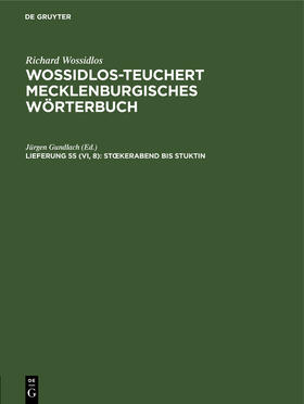 Gundlach |  St¿kerabend bis Stuktin | Buch |  Sack Fachmedien