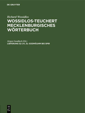 Gundlach |  Sodmäuhm bis Spir | Buch |  Sack Fachmedien