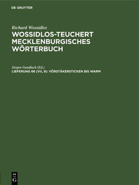 Gundlach |  Vörstäkersticken bis warm | Buch |  Sack Fachmedien