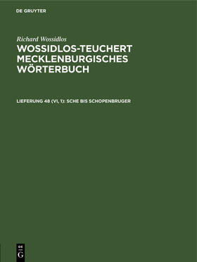  Sche bis Schopenbruger | Buch |  Sack Fachmedien