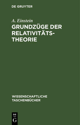 Einstein |  Grundzüge der Relativitätstheorie | Buch |  Sack Fachmedien