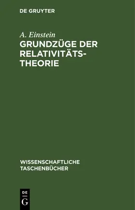 Einstein |  Grundzüge der Relativitätstheorie | Buch |  Sack Fachmedien