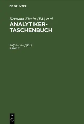 Borsdorf |  Analytiker-Taschenbuch. Band 7 | Buch |  Sack Fachmedien