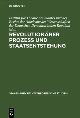  Revolutionärer Prozeß und Staatsentstehung | Buch |  Sack Fachmedien