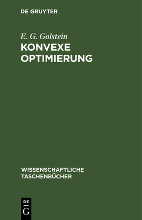 Golstein |  Konvexe Optimierung | Buch |  Sack Fachmedien