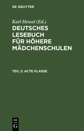 Hessel |  Acte Klasse | Buch |  Sack Fachmedien