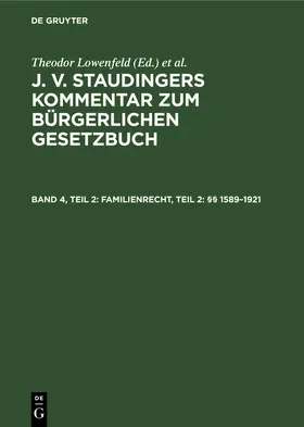 Engelmann |  Familienrecht, Teil 2: §§ 1589–1921 | eBook | Sack Fachmedien