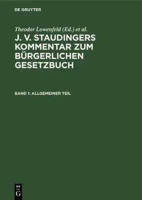  Allgemeiner Teil | Buch |  Sack Fachmedien