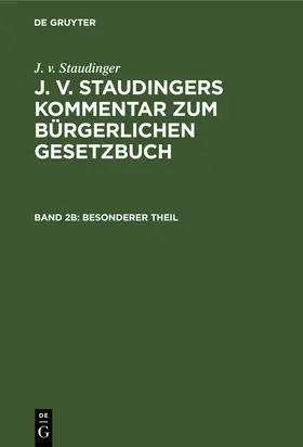  Besonderer Theil | eBook | Sack Fachmedien