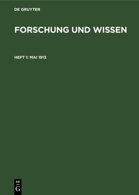  Mai 1913 | eBook | Sack Fachmedien