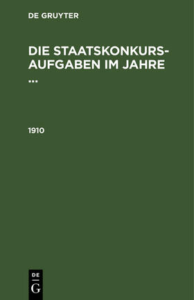  1910 | eBook | Sack Fachmedien