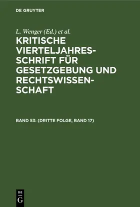  (Dritte Folge, Band 17) | eBook | Sack Fachmedien