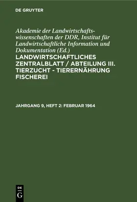  Februar 1964 | eBook | Sack Fachmedien