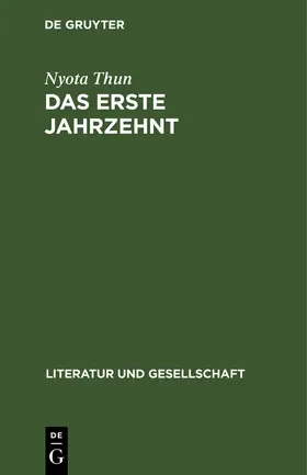 Thun |  Das erste Jahrzehnt | Buch |  Sack Fachmedien