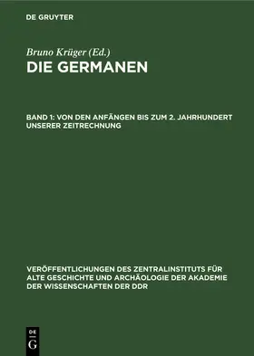 Krüger |  Von den Anfängen bis zum 2. Jahrhundert unserer Zeitrechnung | eBook | Sack Fachmedien