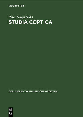 Nagel |  Studia Coptica | Buch |  Sack Fachmedien