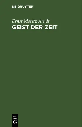 Arndt |  Geist der Zeit | eBook | Sack Fachmedien