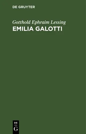 Lessing | Emilia Galotti | E-Book | sack.de