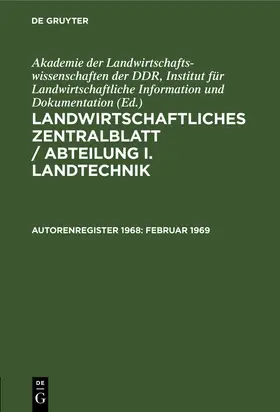  Februar 1969 | eBook | Sack Fachmedien