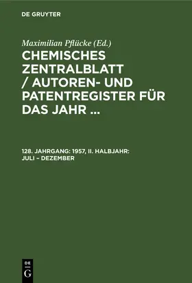 Pflücke |  1957, II. Halbjahr: Juli ¿ Dezember | Buch |  Sack Fachmedien