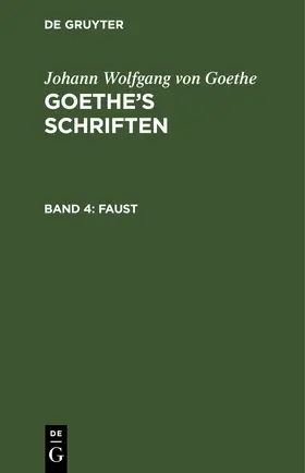 Goethe |  Faust | eBook | Sack Fachmedien