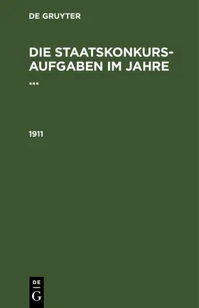  1911 | eBook | Sack Fachmedien