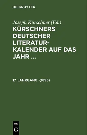 Kürschner |  1895 | Buch |  Sack Fachmedien