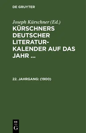 Kürschner |  1900 | Buch |  Sack Fachmedien