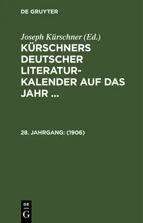 Kürschner |  1906 | Buch |  Sack Fachmedien