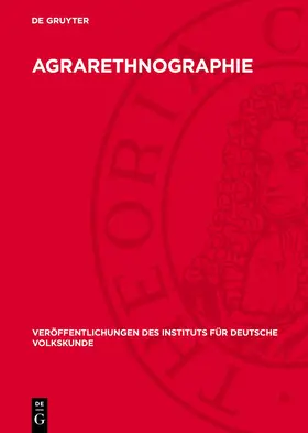 Degruyter |  Agrarethnographie | Buch |  Sack Fachmedien