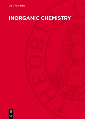 Degruyter |  Inorganic Chemistry | Buch |  Sack Fachmedien