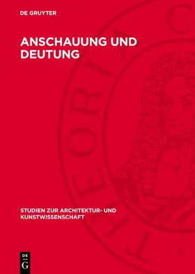 Degruyter |  Anschauung und Deutung | Buch |  Sack Fachmedien