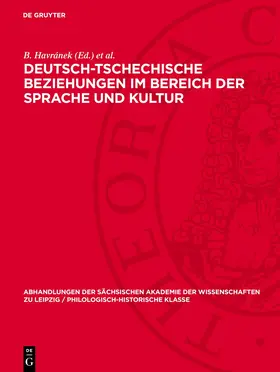 Fischer / Havránek |  Deutsch-tschechische Beziehungen im Bereich der Sprache und Kultur | Buch |  Sack Fachmedien