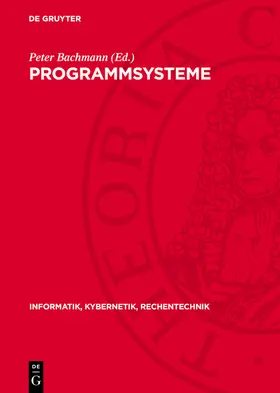 Bachmann |  Programmsysteme | eBook | Sack Fachmedien