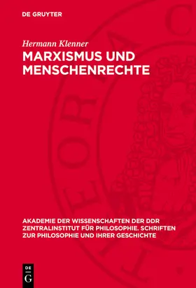 Klenner | Marxismus und Menschenrechte | E-Book | sack.de