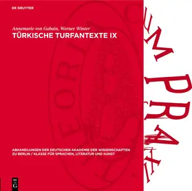 Gabain / Winter |  Türkische Turfantexte IX | eBook | Sack Fachmedien
