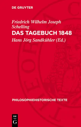 Schelling / Sandkühler |  Das Tagebuch 1848 | eBook | Sack Fachmedien