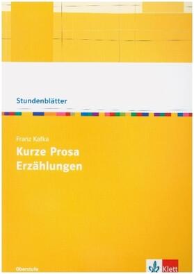 Kafka / Schäfer |  Franz Kafka: Kurze Prosa, Erzählungen | Buch |  Sack Fachmedien