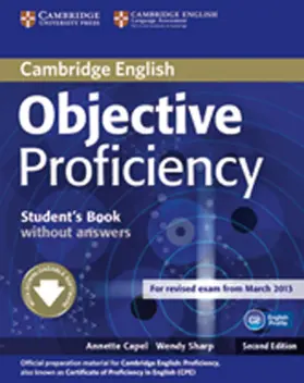 Jones / Capel / Sharp |  Objective Proficiency. Student's Book without answers | Buch |  Sack Fachmedien