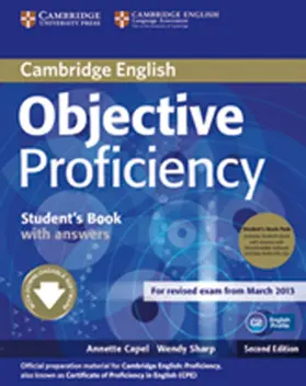 Capel / Sharp / Jones |  Objective Proficiency. Student's Book Pack (Student's Book with answers with Class Audio CDs (3)) | Buch |  Sack Fachmedien