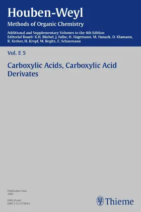 Bauer / Büchel / Döpp |  Houben-Weyl Methods of Organic Chemistry Vol. E 5, 4th Edition Supplement | eBook | Sack Fachmedien