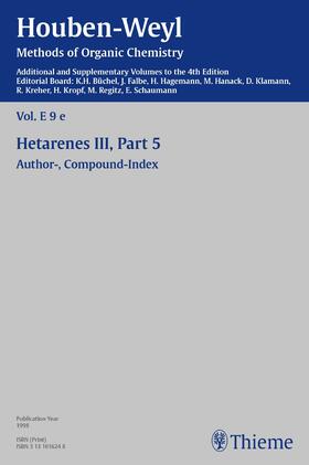 Schaumann |  Houben-Weyl Methods of Organic Chemistry Vol. E 9e, 4th Edition Supplement | eBook | Sack Fachmedien