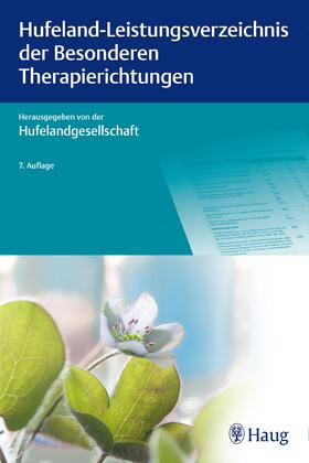  Hufeland-Leistungsverzeichnis der Besonderen Therapierichtungen | Buch |  Sack Fachmedien