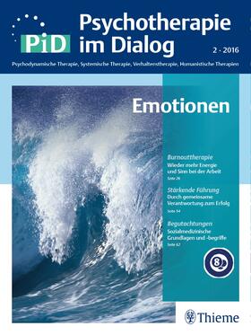  Psychotherapie im Dialog - Emotionen | Buch |  Sack Fachmedien