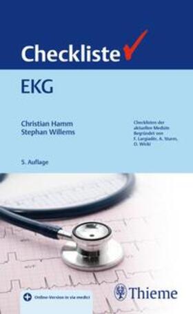 Hamm / Willems | Checkliste EKG | Medienkombination | 978-3-13-245303-6 | sack.de