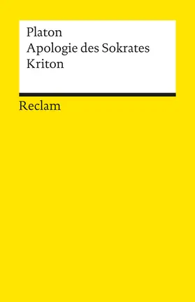 Platon |  Apologie des Sokrates. Kriton | Buch |  Sack Fachmedien