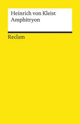 Kleist |  Amphitryon. Ein Lustspiel nach Molière | Buch |  Sack Fachmedien