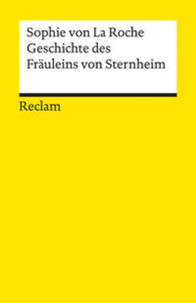 Becker-Cantarino / La Roche / LaRoche |  Geschichte des Fräuleins von Sternheim | Buch |  Sack Fachmedien