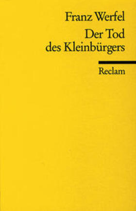 Werfel |  Der Tod des Kleinbürgers | Buch |  Sack Fachmedien